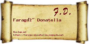 Faragó Donatella névjegykártya