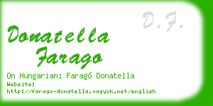 donatella farago business card